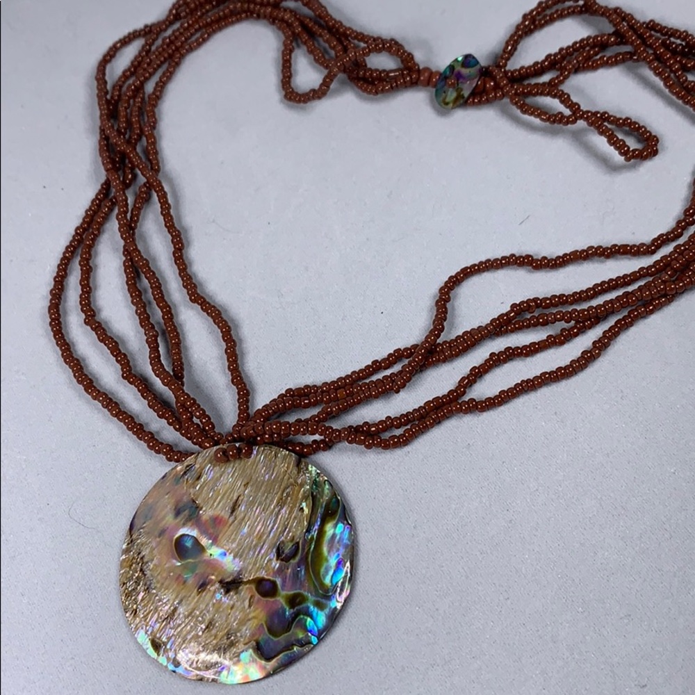 Boho Abalone necklace!
